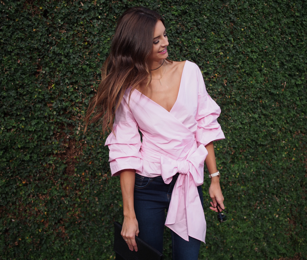 pink big bow top dupe dallas fashion blogger