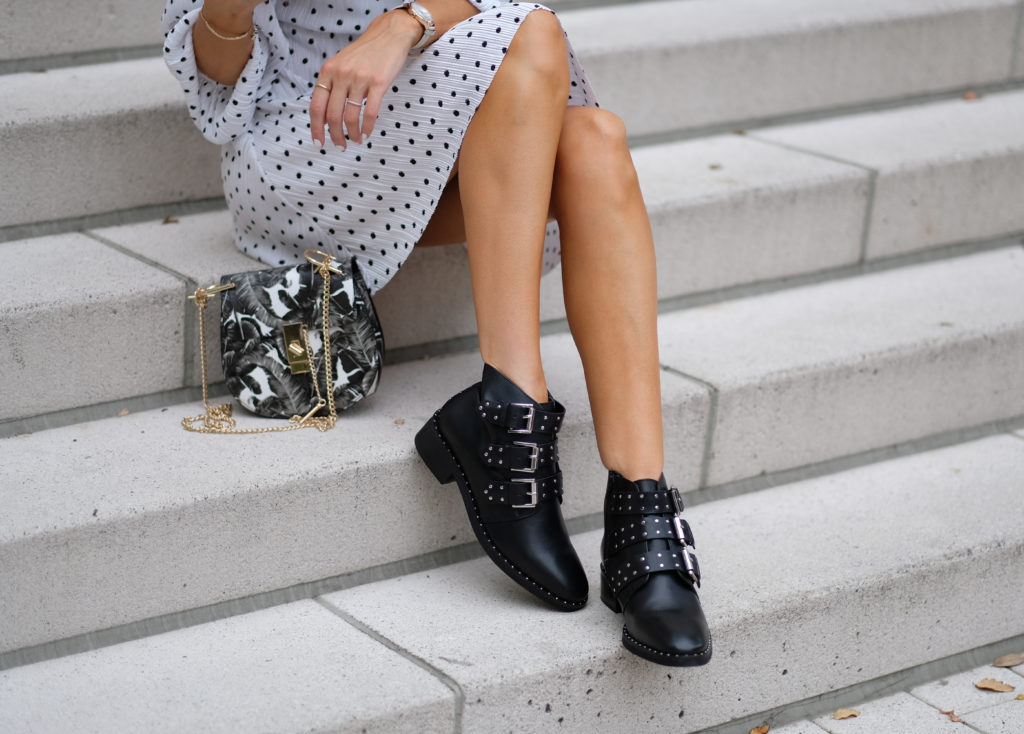Studded Boots and Polka Dots » My View in Heels